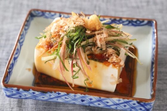 みょうがと大葉の冷奴