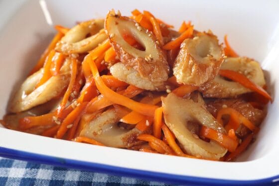 ちくわのきんぴら。にんじんで作る簡単レシピ