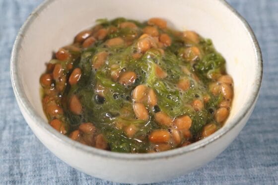 ねばとろ食感！めかぶ納豆