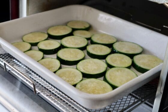 ズッキーニをオーブントースターで焼く