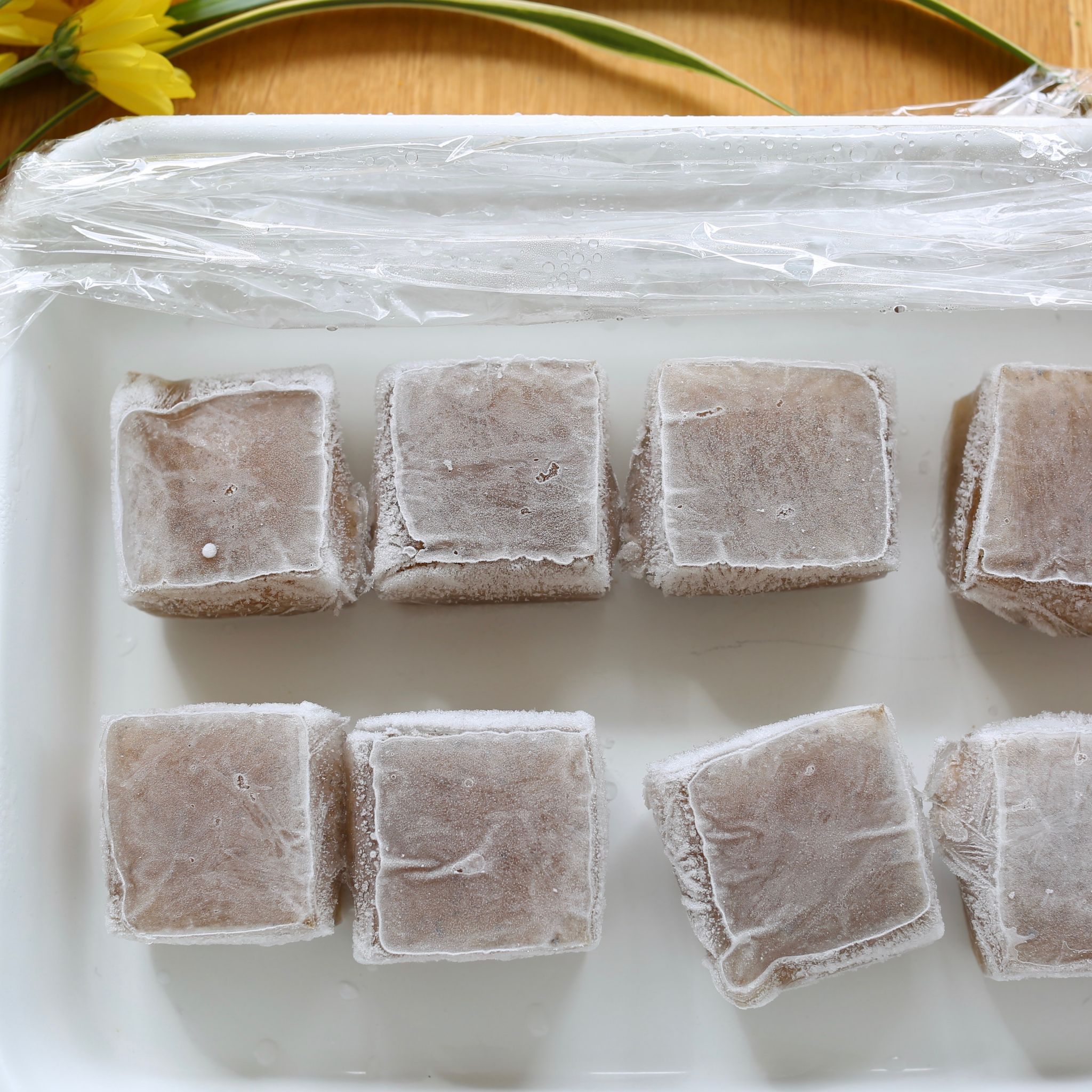 氷こんにゃくの作り方 冷凍して肉もどきを作る方法 やまでら くみこ のレシピ