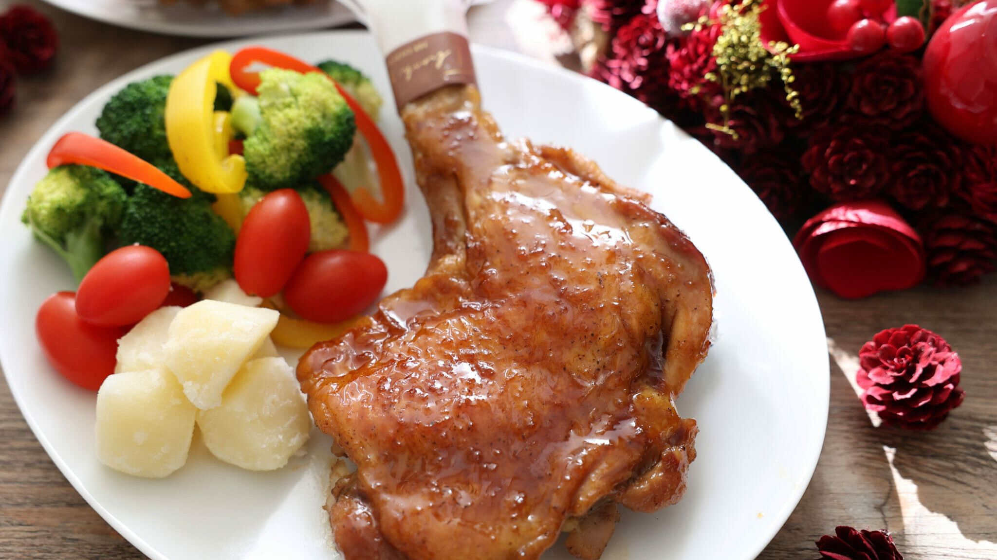 ローストチキンのレシピ 定番が美味しい 骨付き鶏もも肉を使った作り方 やまでら くみこ のレシピ