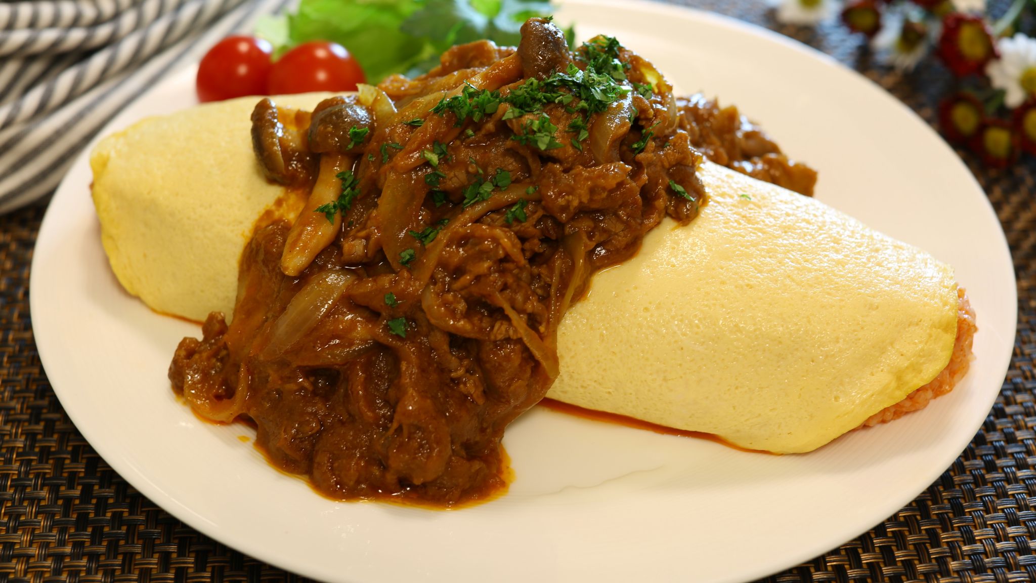 みきママのオムライス デミグラきのこのオムライス やまでら くみこ のレシピ