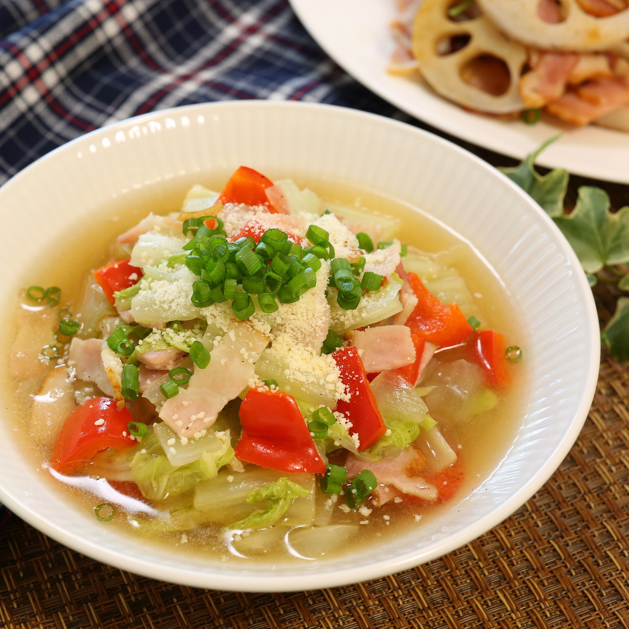 白菜のコンソメ煮のレシピ 電子レンジで作ります やまでら くみこ のレシピ