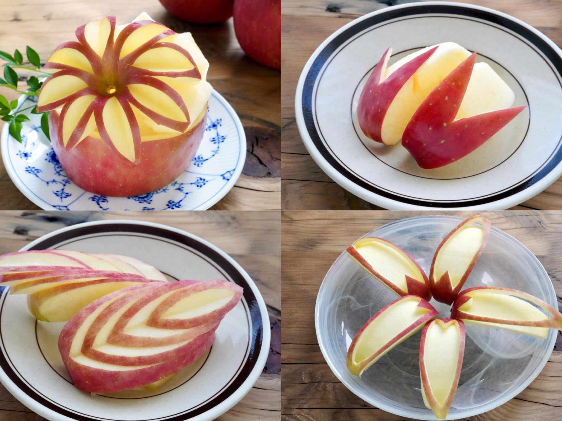 りんごの飾り切り 花などおしゃれなりんごカット5選を動画で紹介 やまでら くみこ のレシピ