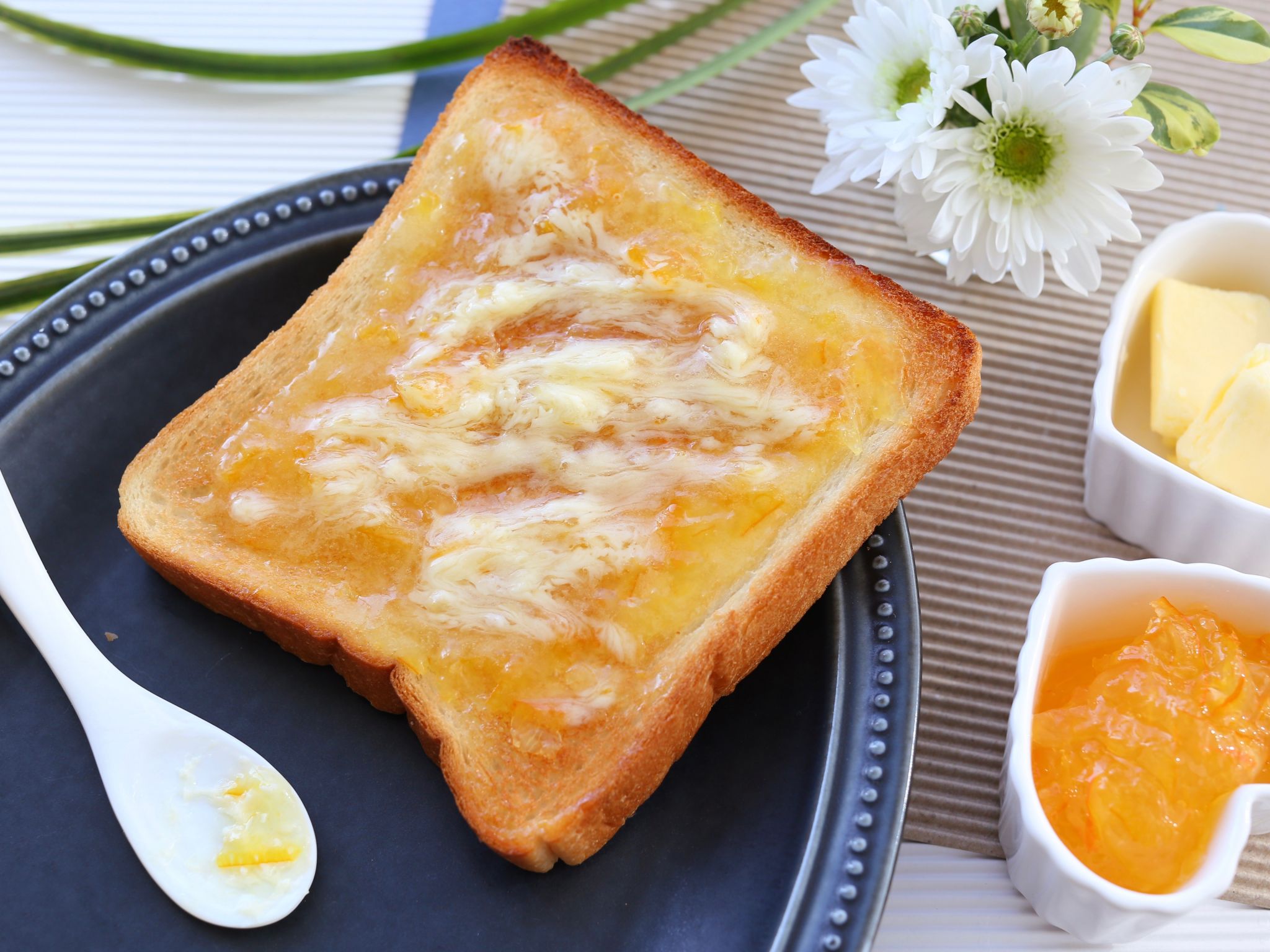栗原はるみさんのジャムバタートーストのレシピ 簡単で美味しい食べ方 やまでら くみこ のレシピ