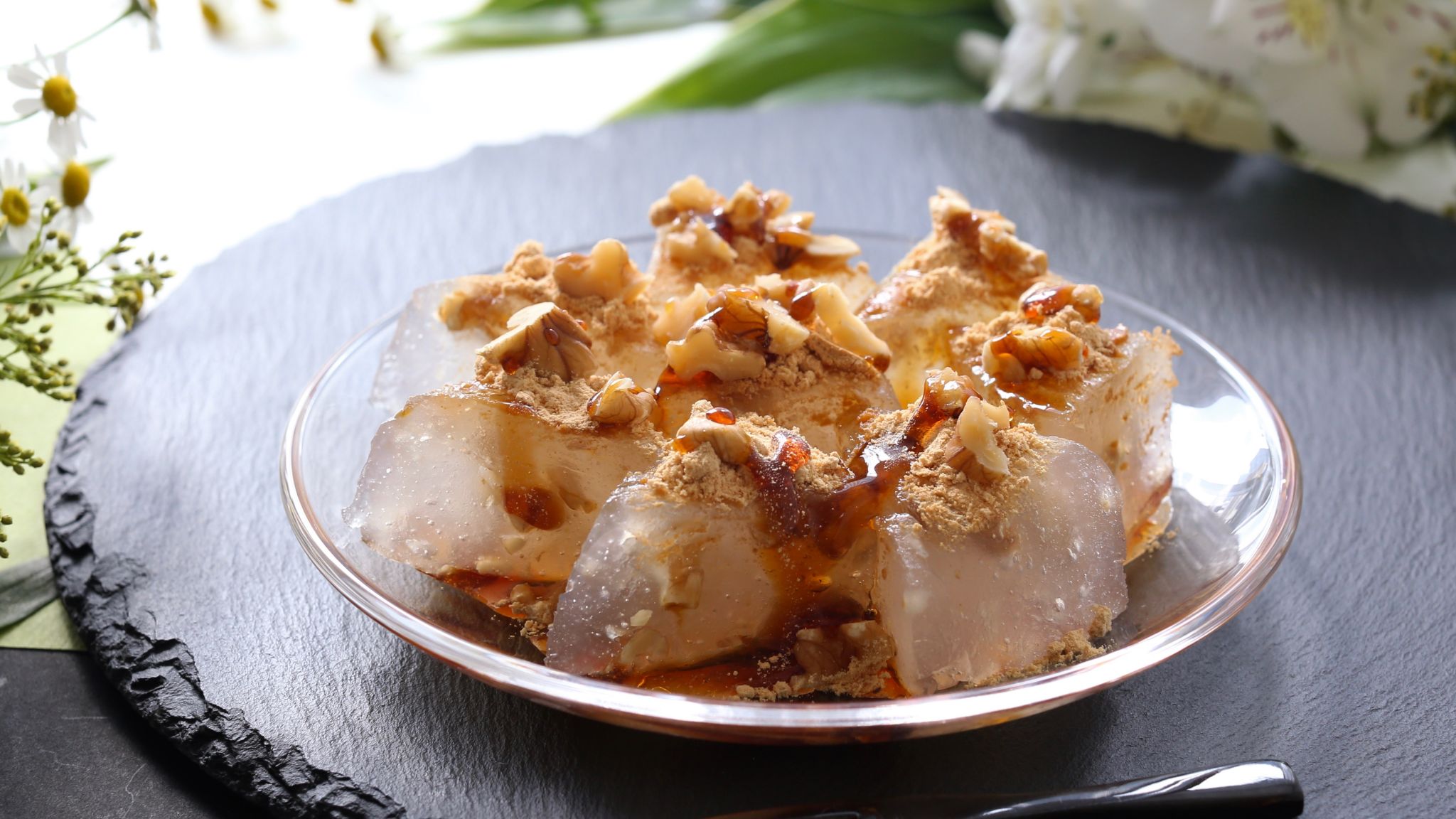 葛餅のおすすめレシピ 北斗晶さんの簡単くるみくずもち やまでら くみこ のレシピ