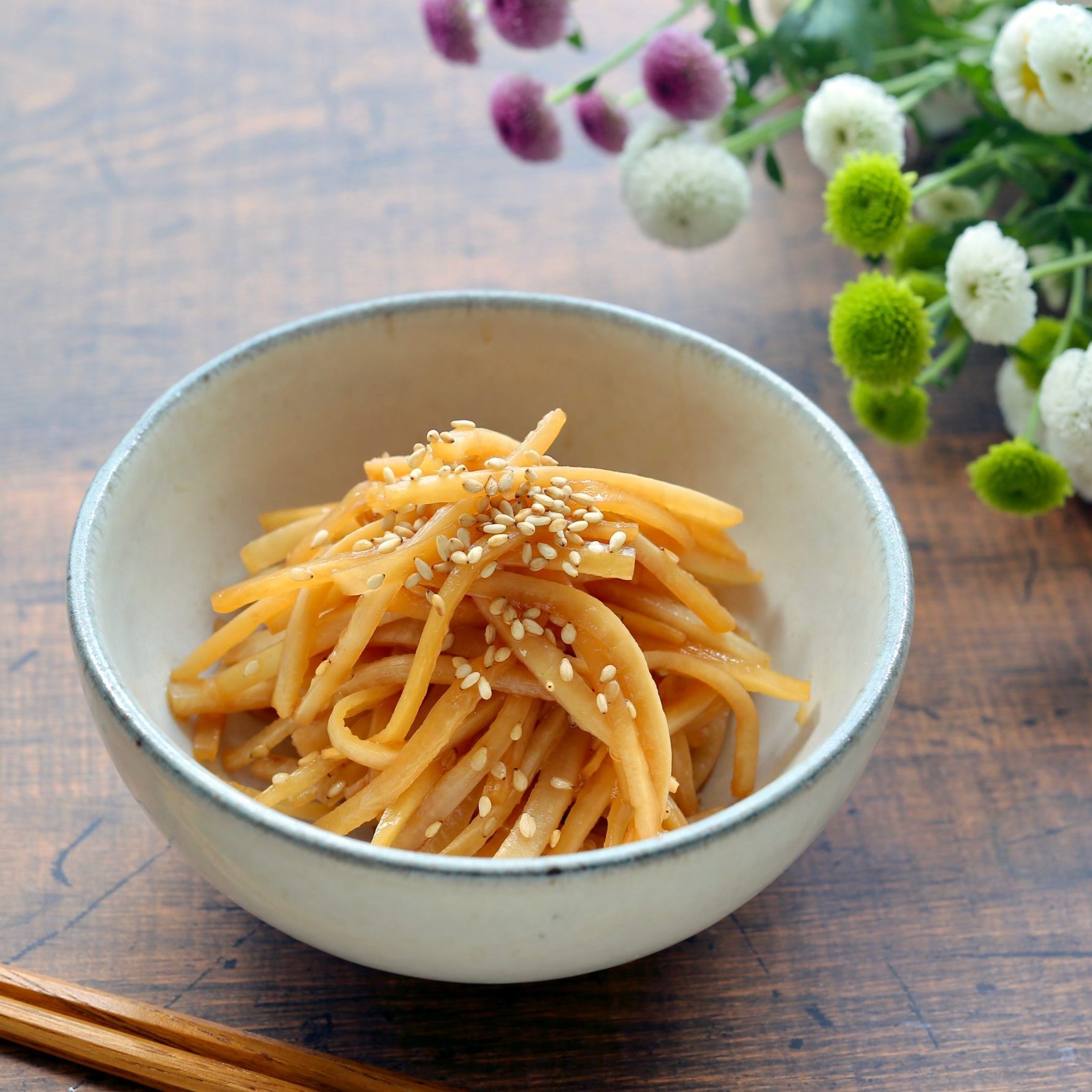 大根の皮のきんぴらレシピ 食べやすいマイルドな味 ご飯とも好相性 やまでら くみこ のレシピ