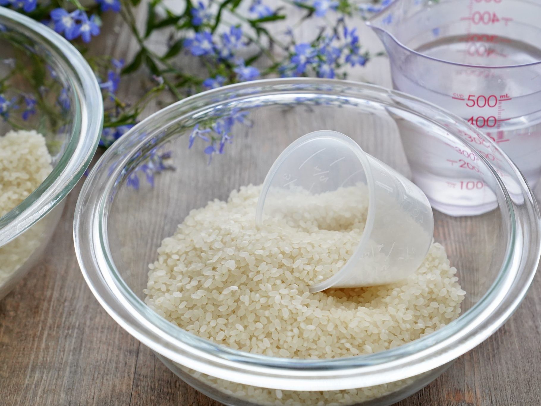米の測り方 米1合を計量カップ 米カップ で測る方法 やまでら くみこ のレシピ