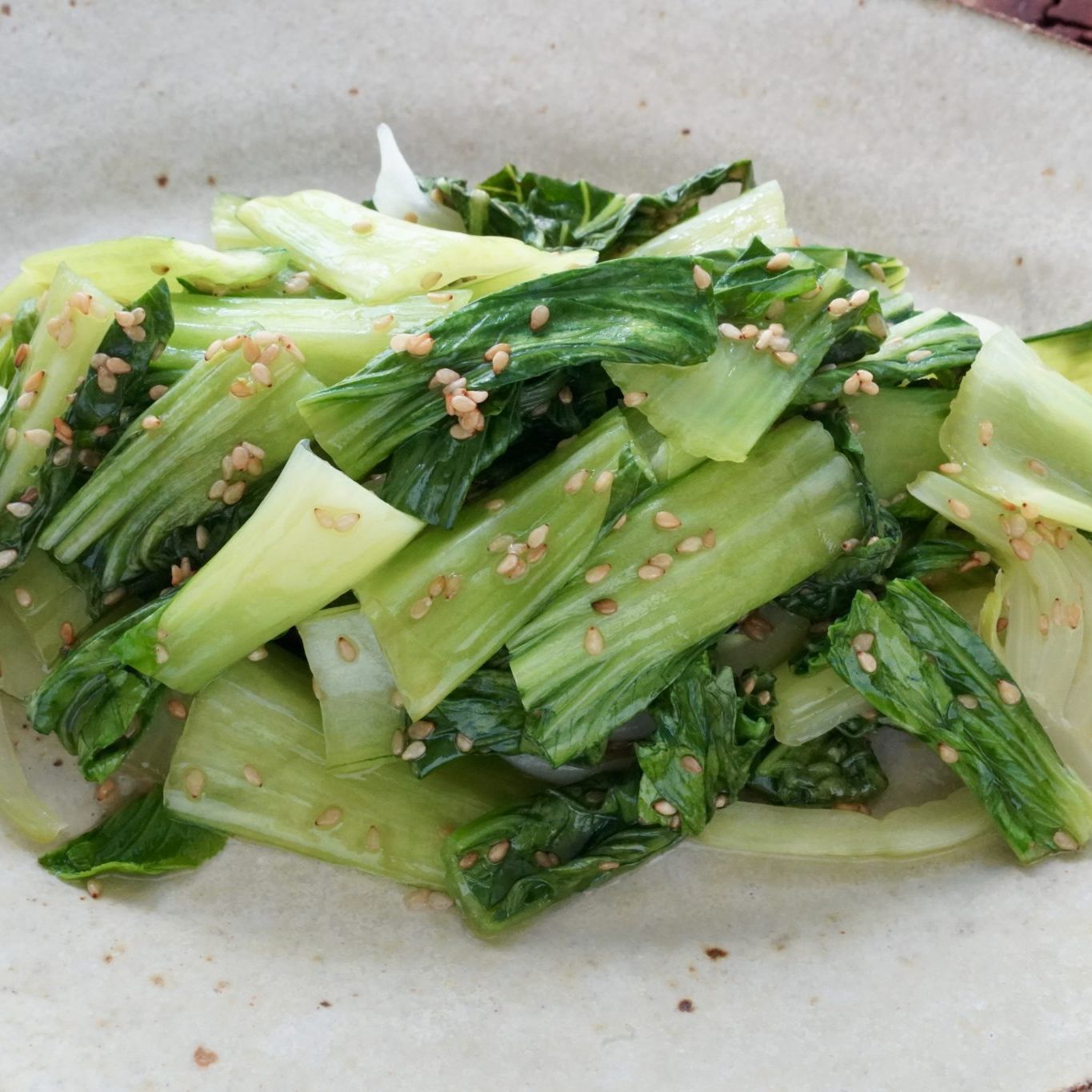 ごま油で風味豊かに チンゲン菜ナムルのレシピ 青梗菜の簡単おかず やまでら くみこ のレシピ