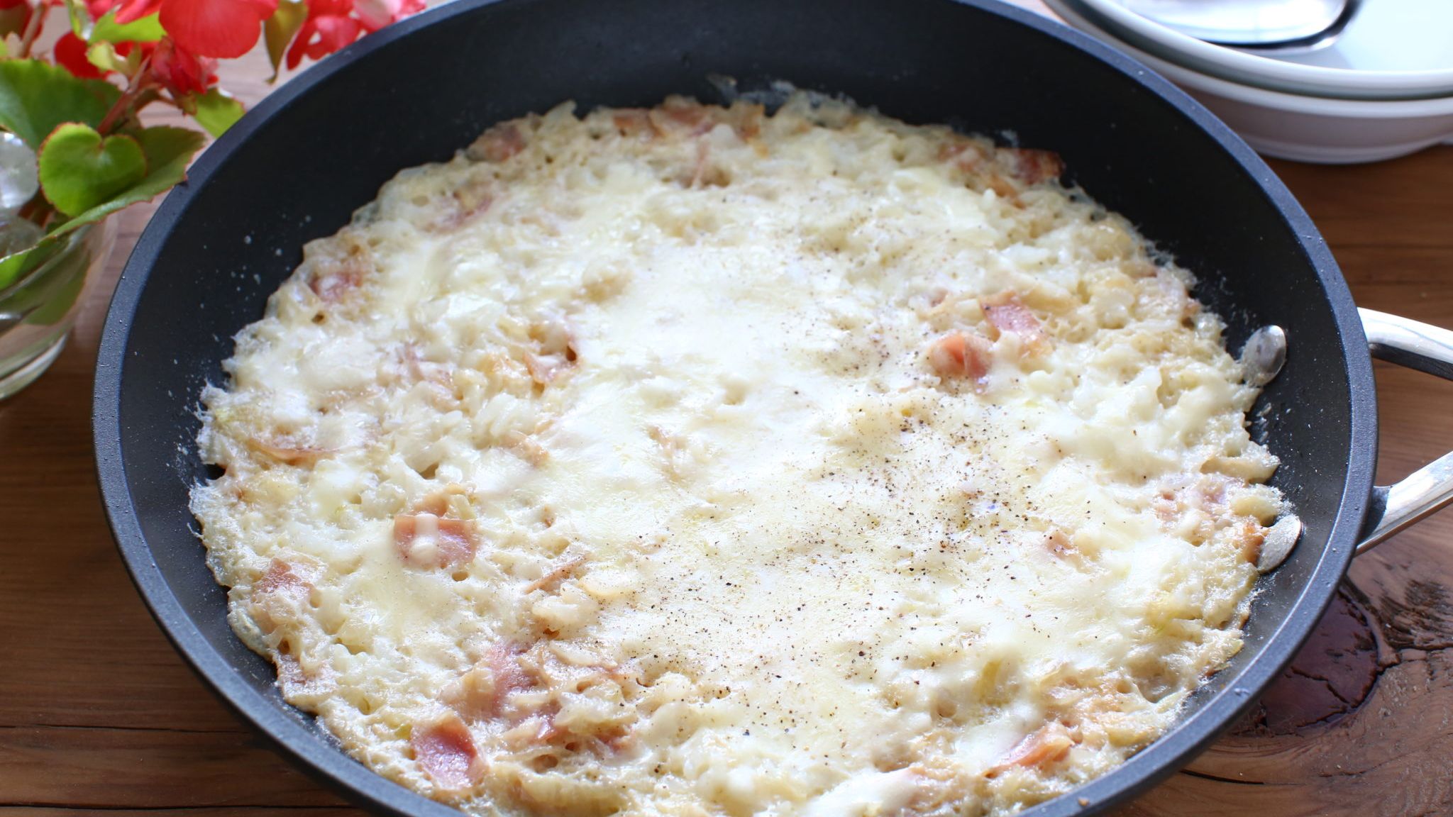 濃厚仕上げ 牛乳リゾットのレシピ 簡単ミルクリゾットをフライパンで やまでら くみこ のレシピ