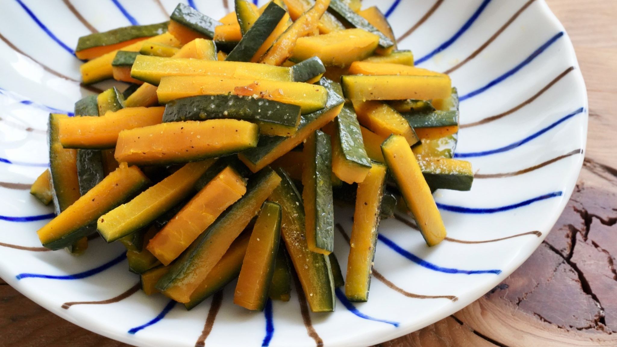 かぼちゃの皮のレシピ 皮の栄養をしっかり摂る 簡単バター醤油炒め やまでら くみこ のレシピ